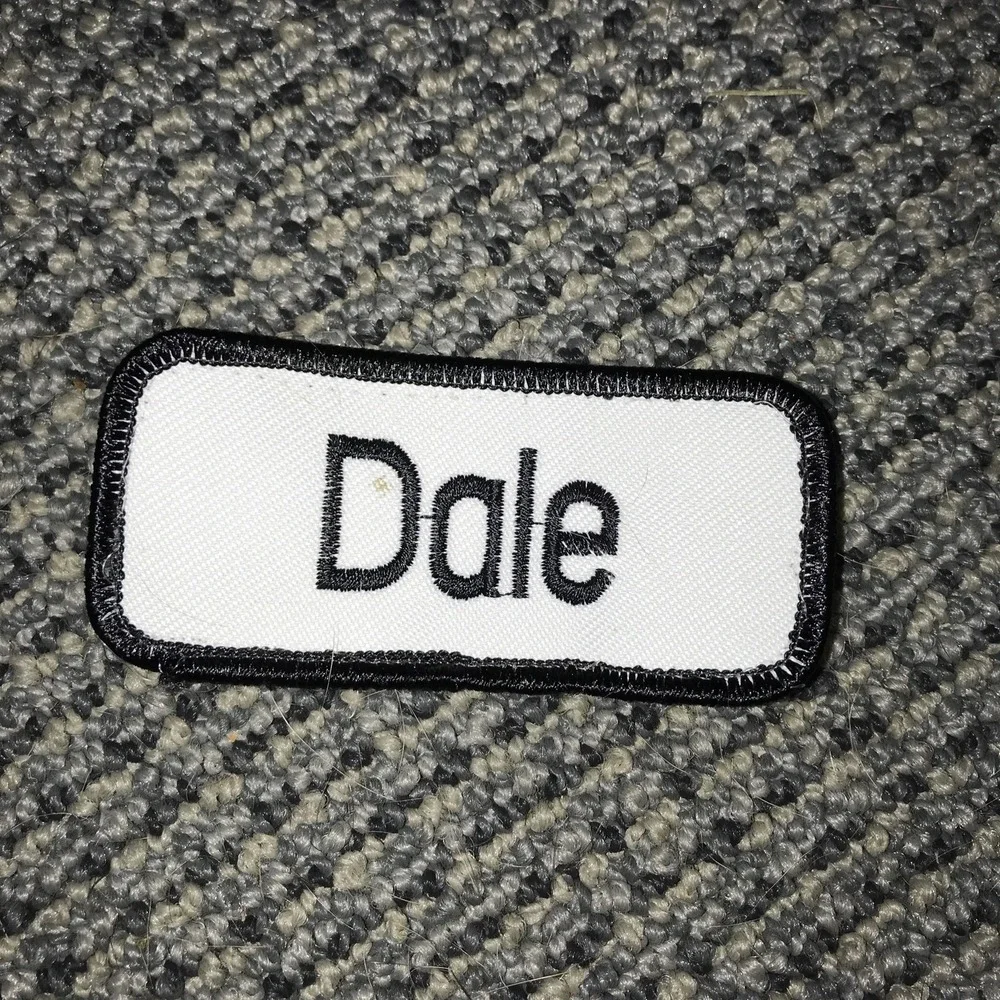 Dale Name tag Patch‎ 2.5